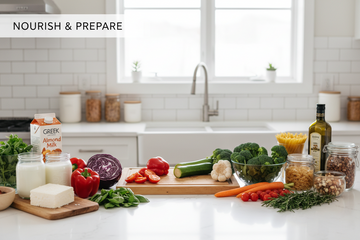 Healthy Meal Prep with Fresh Groceries