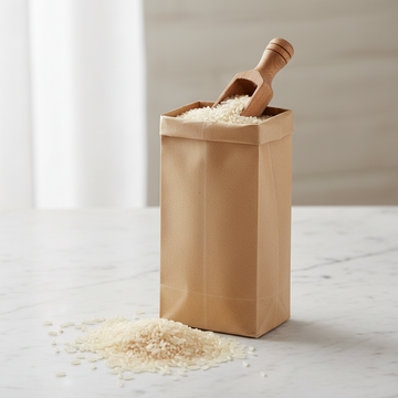 Organic Basmati Rice in kraft bag
